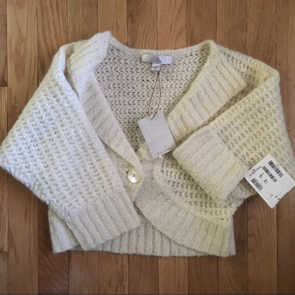 NWT Nordstrom Caslon Wool Blend Shrug
